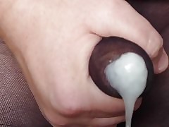 Cumming thumb dusky pantyhose